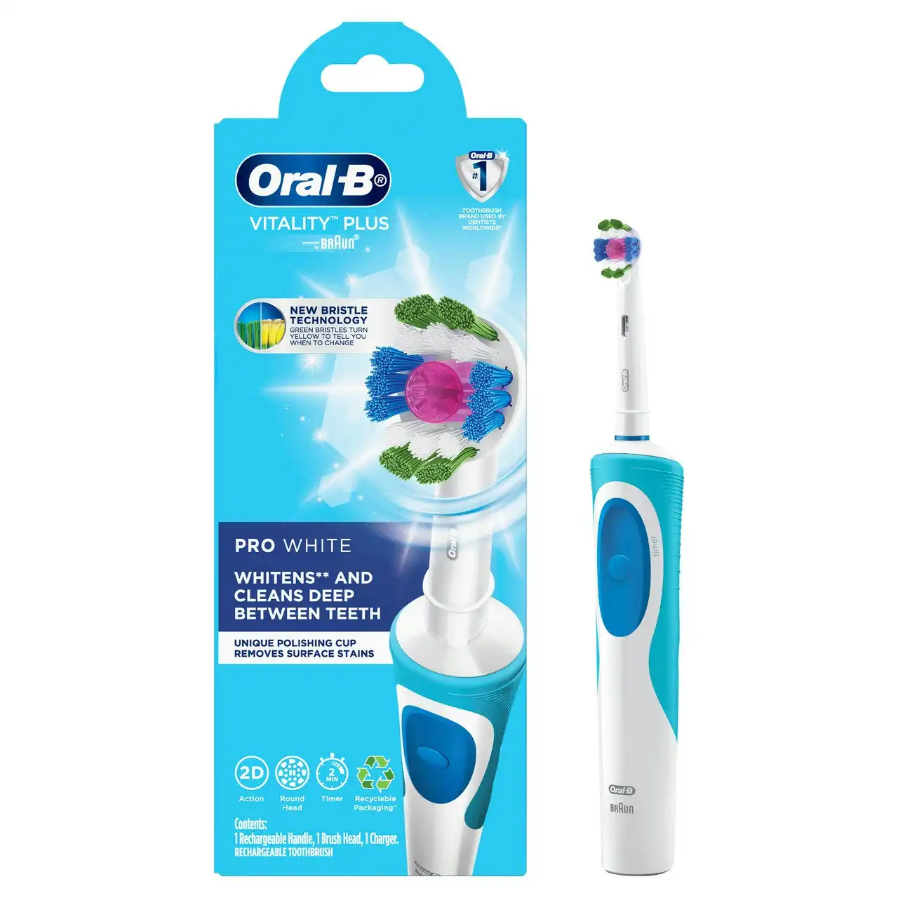 Oral-B  Vitality Plus Pro White Whitening Electric Toothbrush
