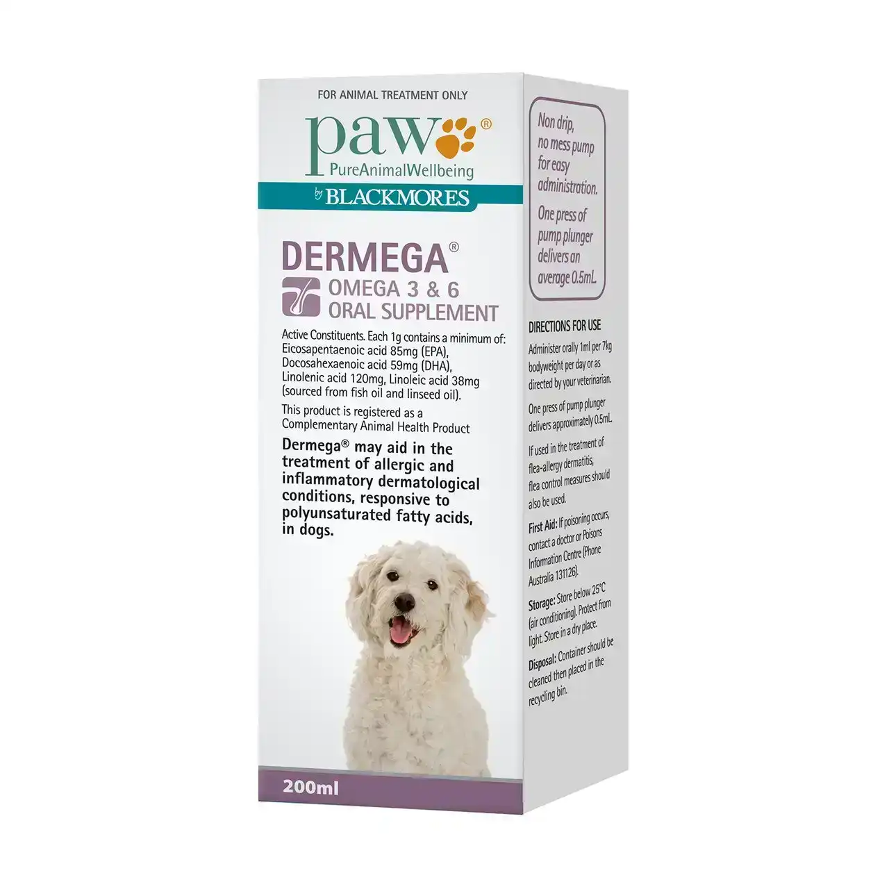 Blackmores Paw Dermega Oral Supplement 200ml