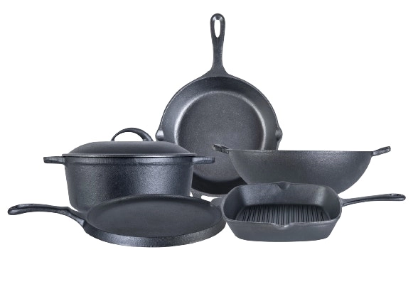 Wonderchef Forza- Pre Seasoned Cast Iron 6 Pc Combo