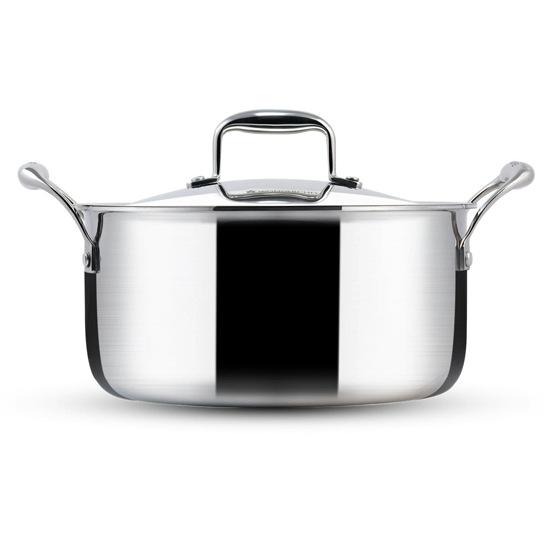 Wonderchef Nigella Stainless Steel  Casserole Triply with Lid 20 cm 3L