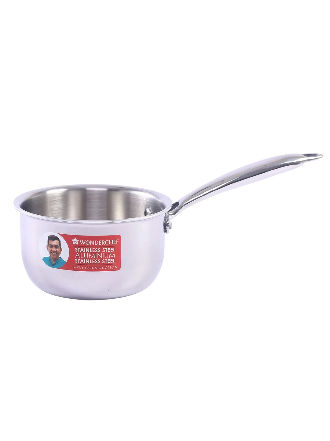 Wonderchef Nigella Stainless Steel Triply Sauce Pan 18 cm 2.2L