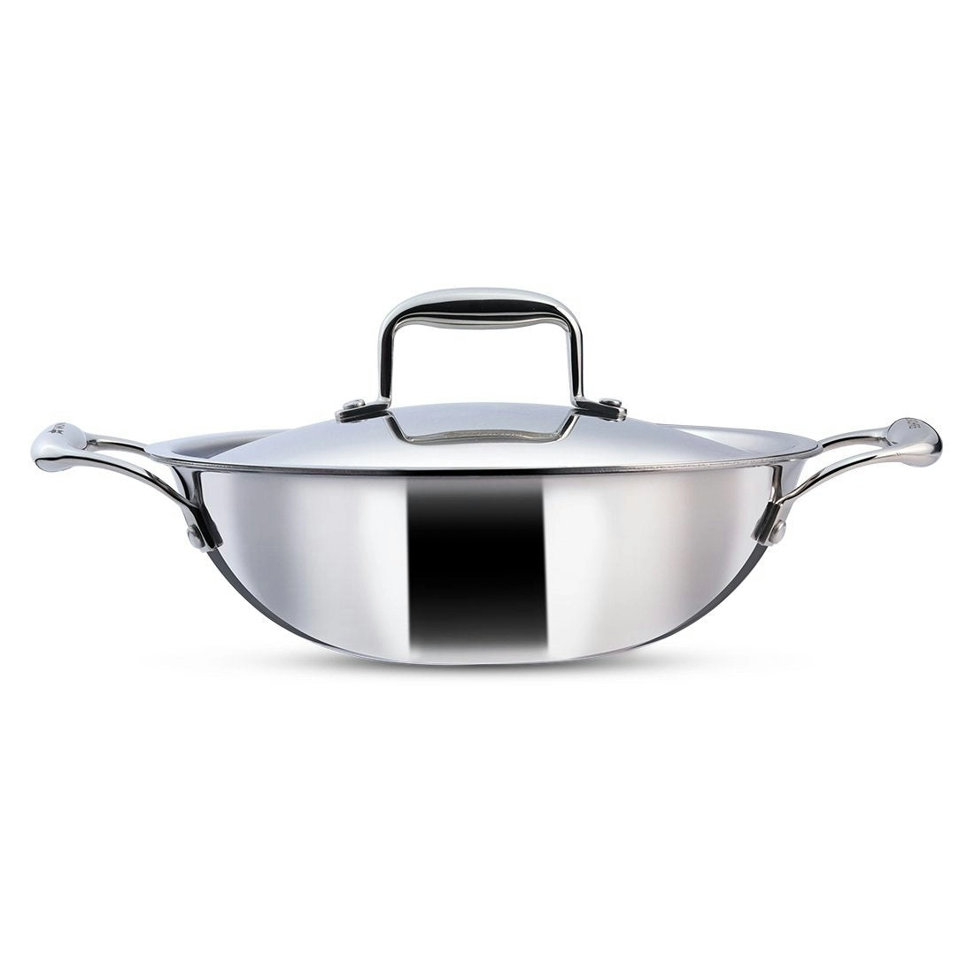 Wonderchef Nigella Stainless Steel Triply Kadhai with Lid 20 cm 1.5L