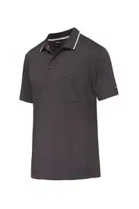 Mens Kinggee Workcool Hyperfreeze Polo Short Sleeve T-Shirt Charcoal