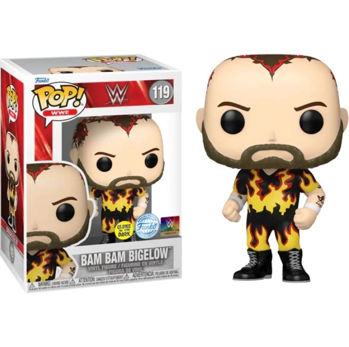 WWE - Bam Bam Bigelow Glow Pop! Vinyl