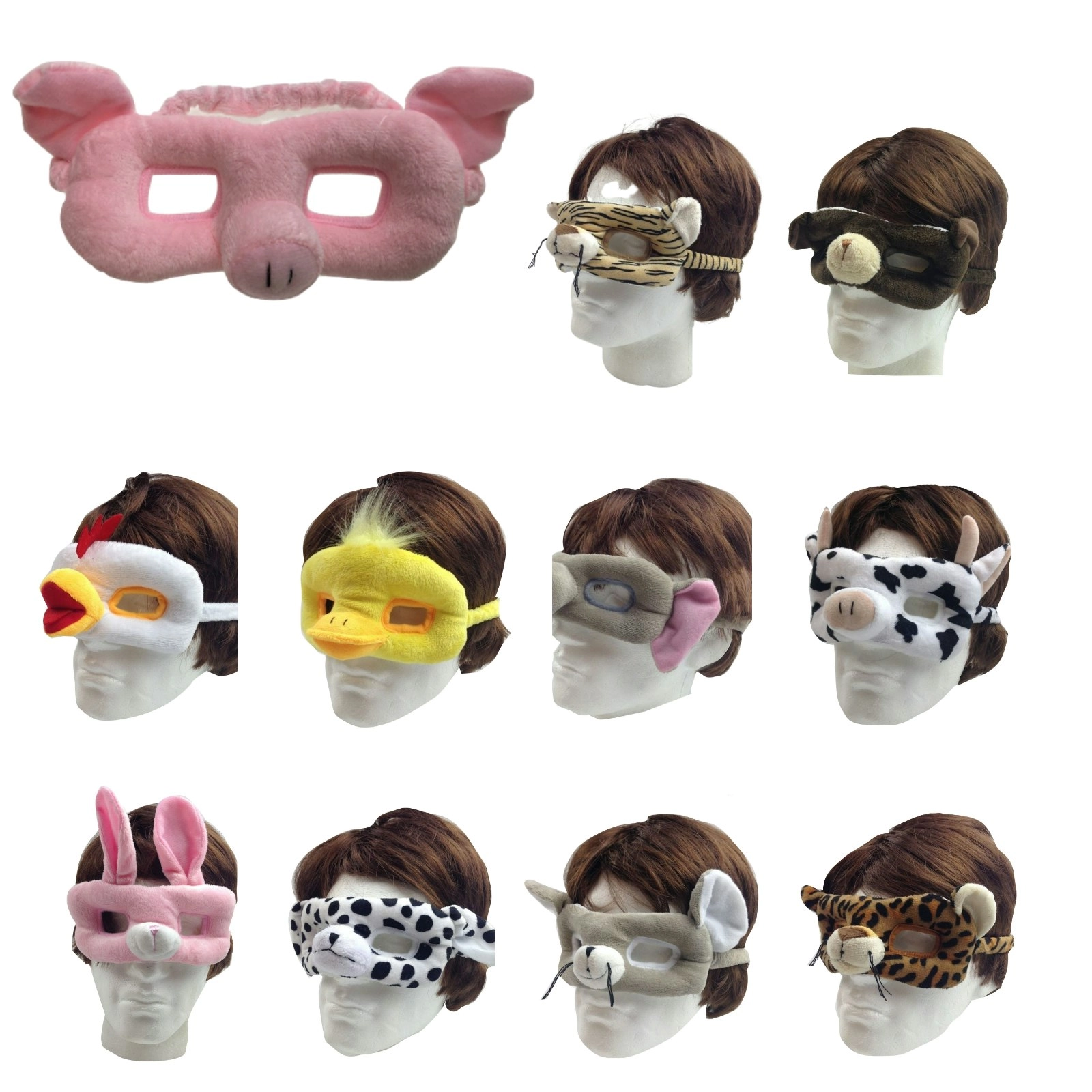 ANIMAL EYE MASK Head Face Halloween Costume Party Prop Novelty Toy Fancy Dress