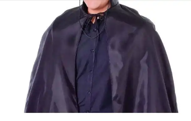 Black Adult Cape Costume Halloween Cloak Bandit Vampire Witch Wizard Fancy Dress