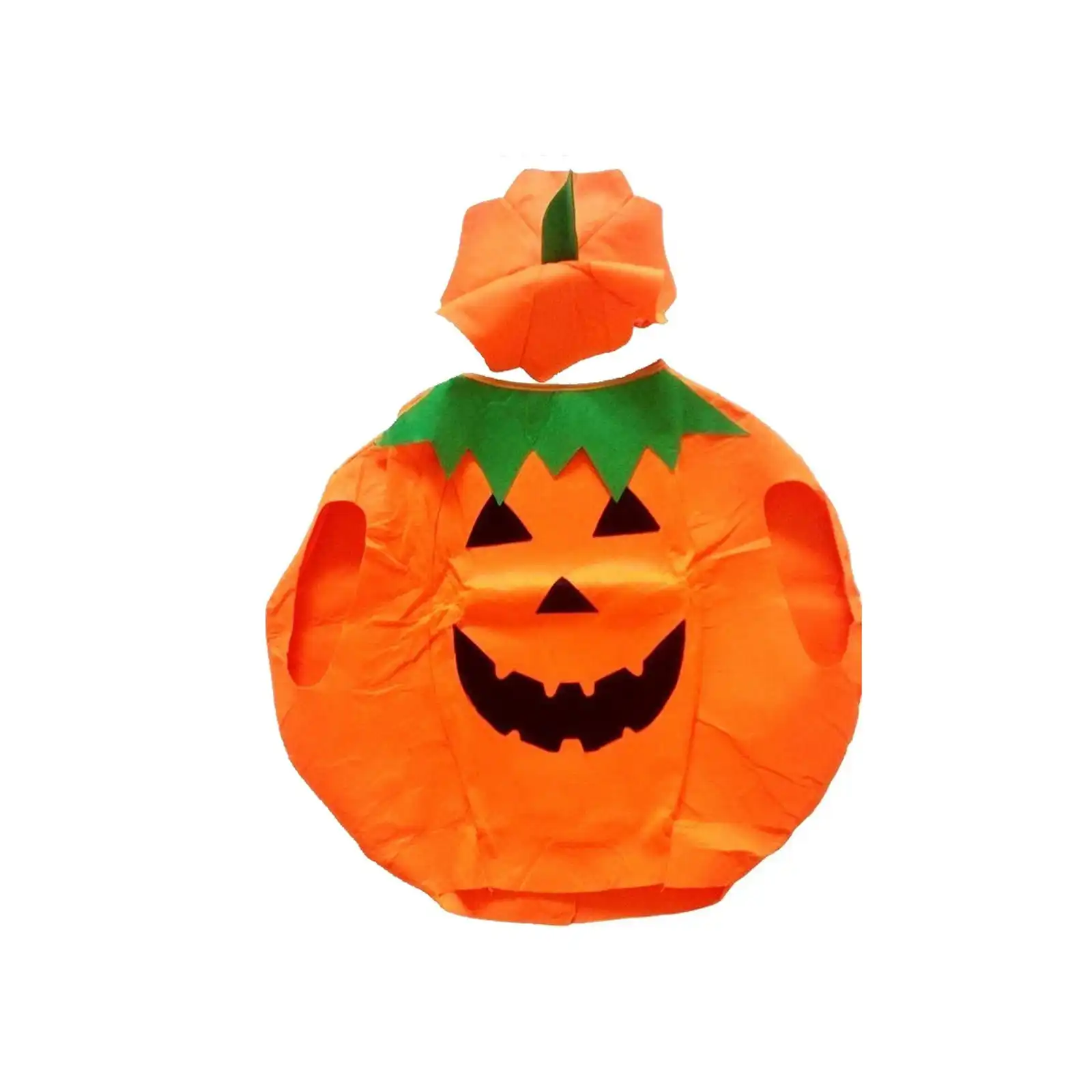 SMALL ADULT PUMPKIN COSTUME Halloween Unisex Fancy Dress Up Party Orange Vegetable