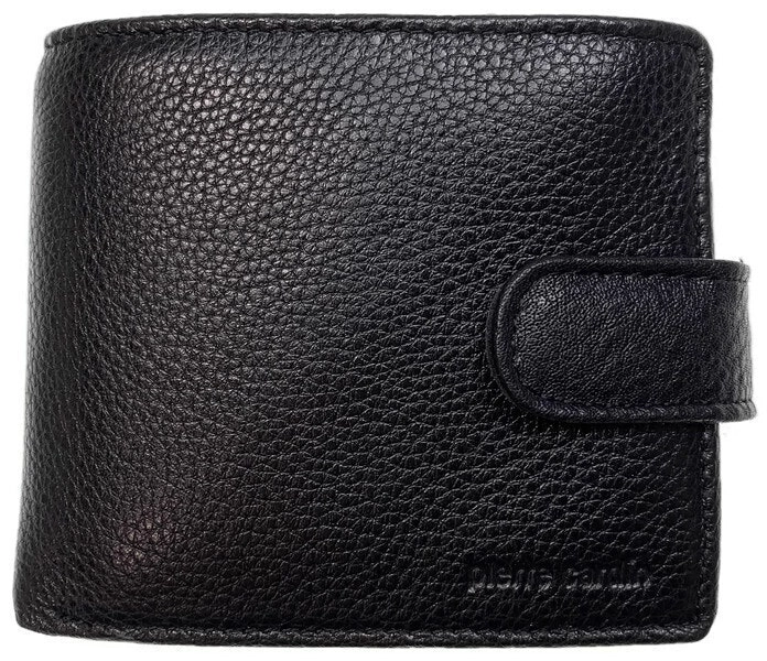 Pierre Cardin RFID Mens Wallet Bi-Fold Genuine Italian Leather w GIFT BOX  - Black