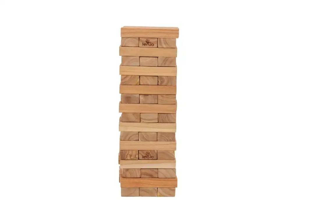 54 Piece Giant Jenjo Outdoor Wooden Block Game 63cm