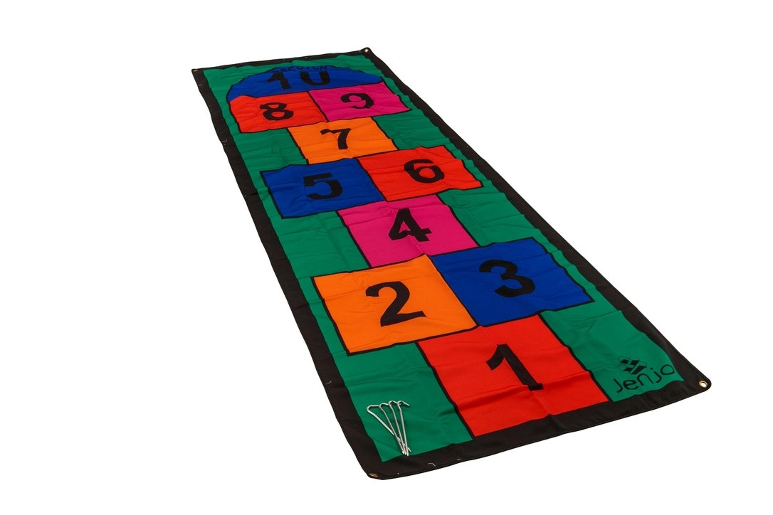 Colourful 3m Length Hopscotch Mat w/ Pegs