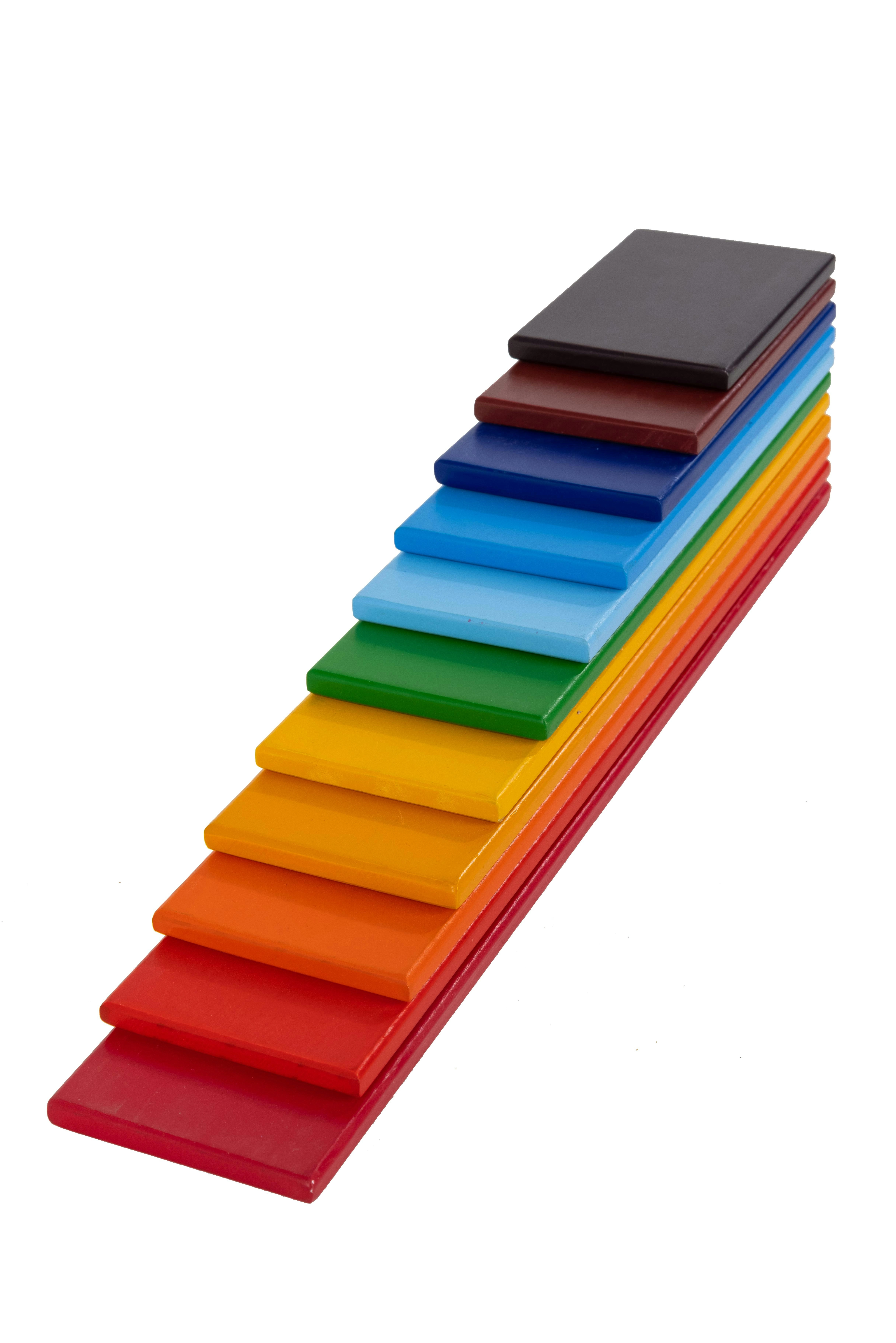 Wooden Rainbow Planks