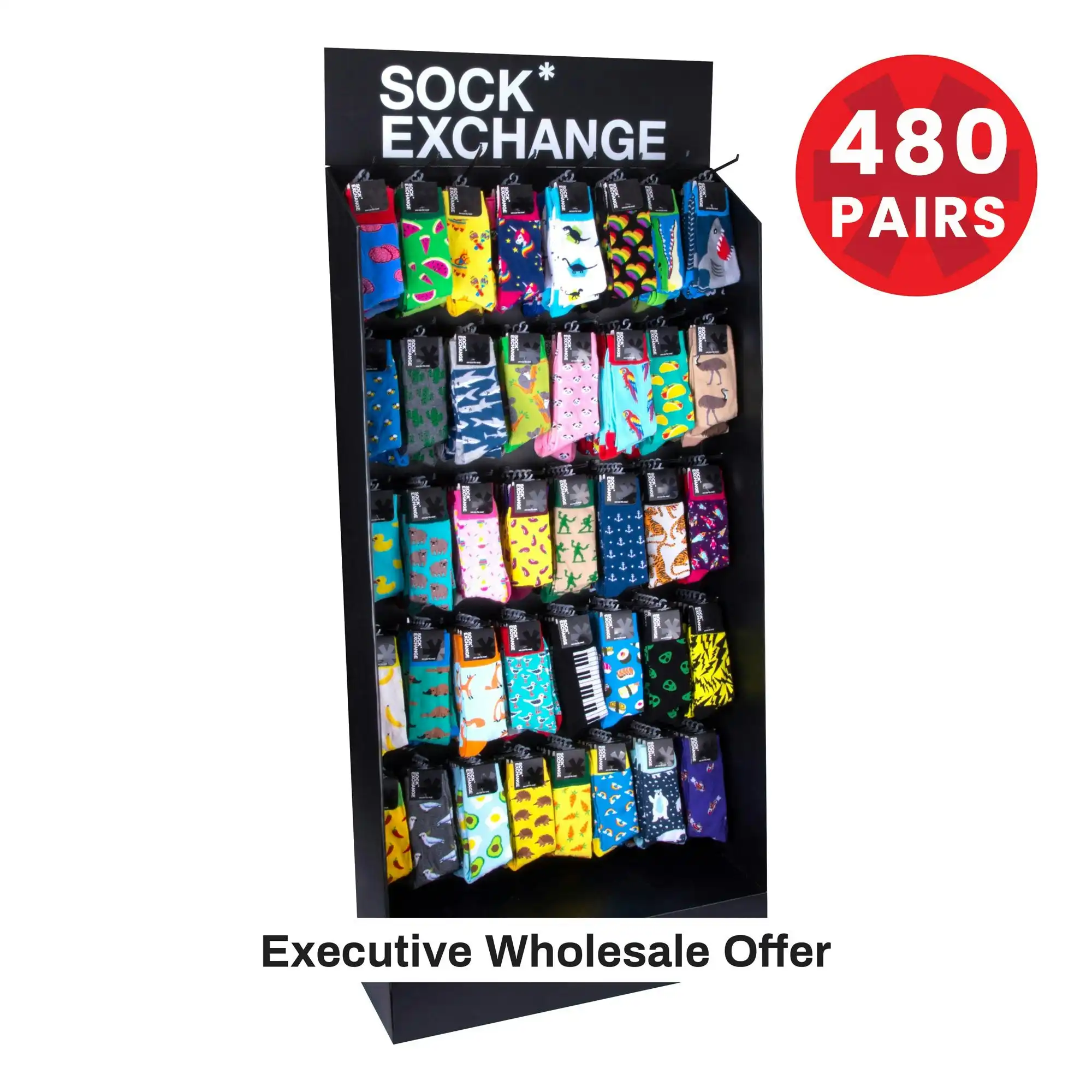 Wholesale 480 Pairs Novelty Socks (RRP $4.95 or $9.95 for 3)
