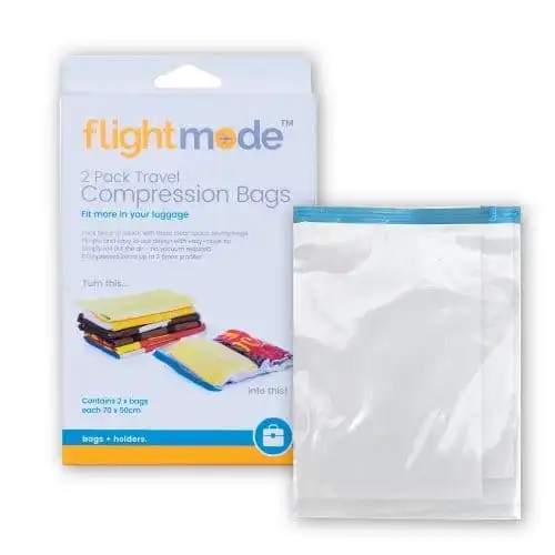 2 Pack Easy Care Travel Vacuum Compression Bags