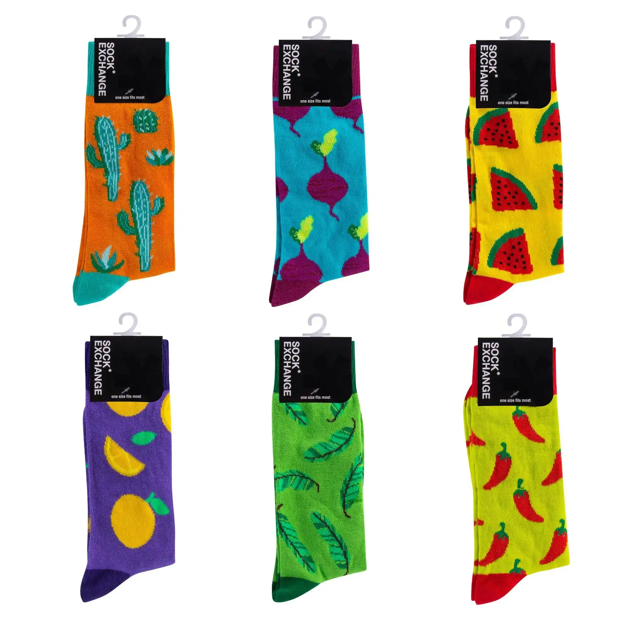 6 Pairs Fashion Novelty Funny  Socks one Size 5-13 Men Socks  Women  Socks #5
