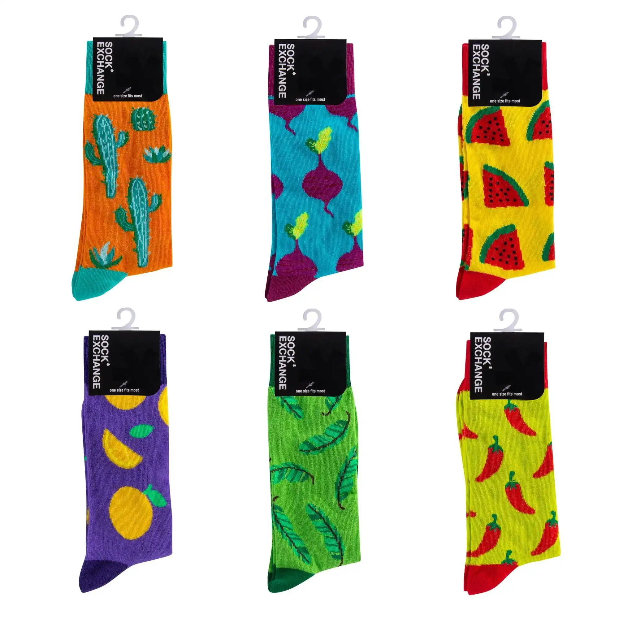 6 Pairs Fashion Novelty Funny  Socks one Size 5-13 Men Socks  Women  Socks #5