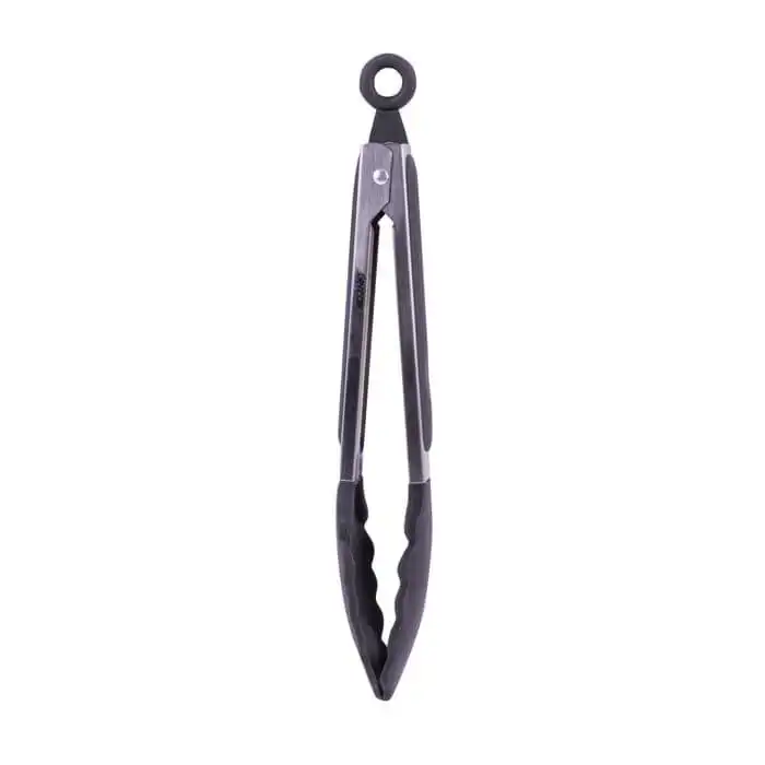 2pcs Stainless steel & silicone tongs charcoal