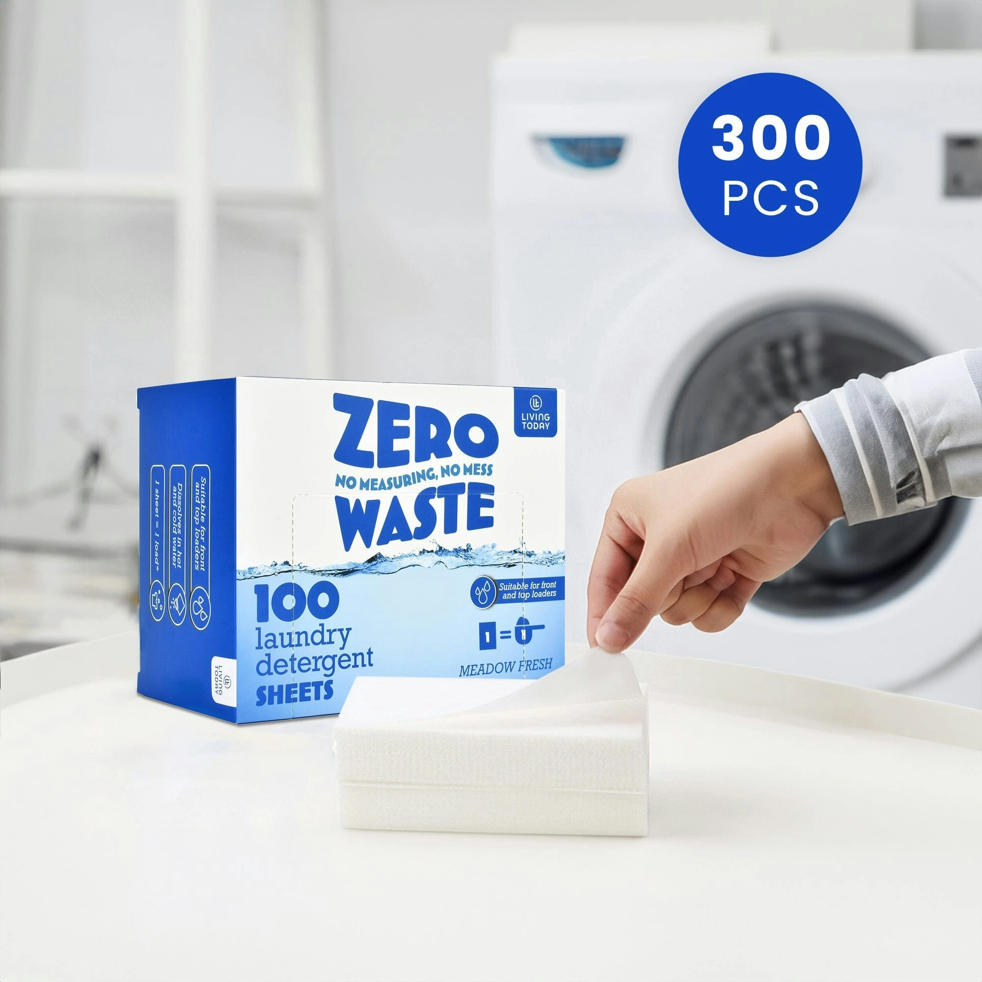 300 Sheets Eco-friendly Ultra Concentrated Laundry Detergent