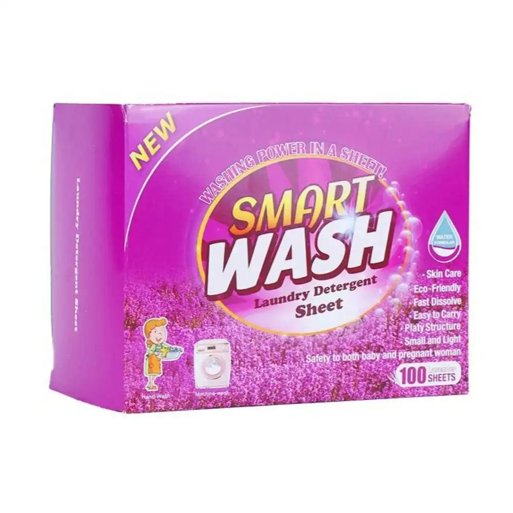 100 Sheets Eco-friendly Ultra Concentrated Laundry Detergent