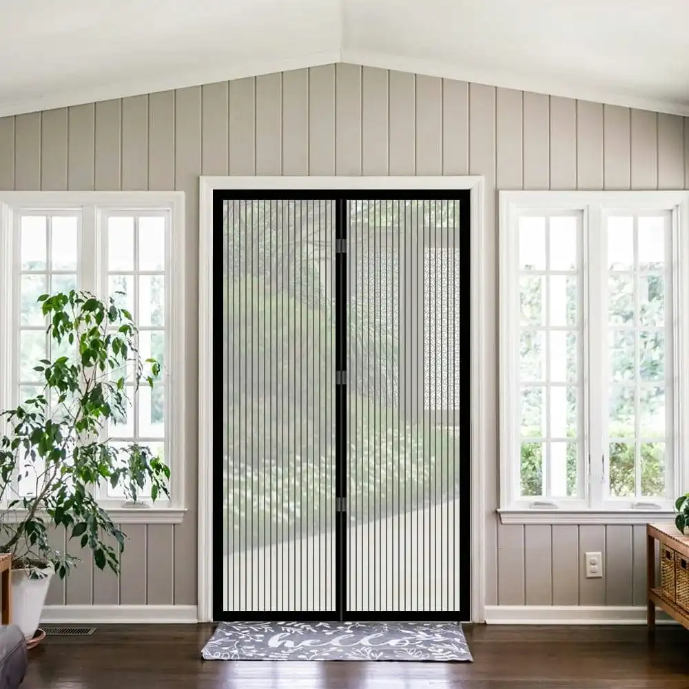 2x Instant Fly Screen, Mosquito, Insect, and Bug Free Curtain