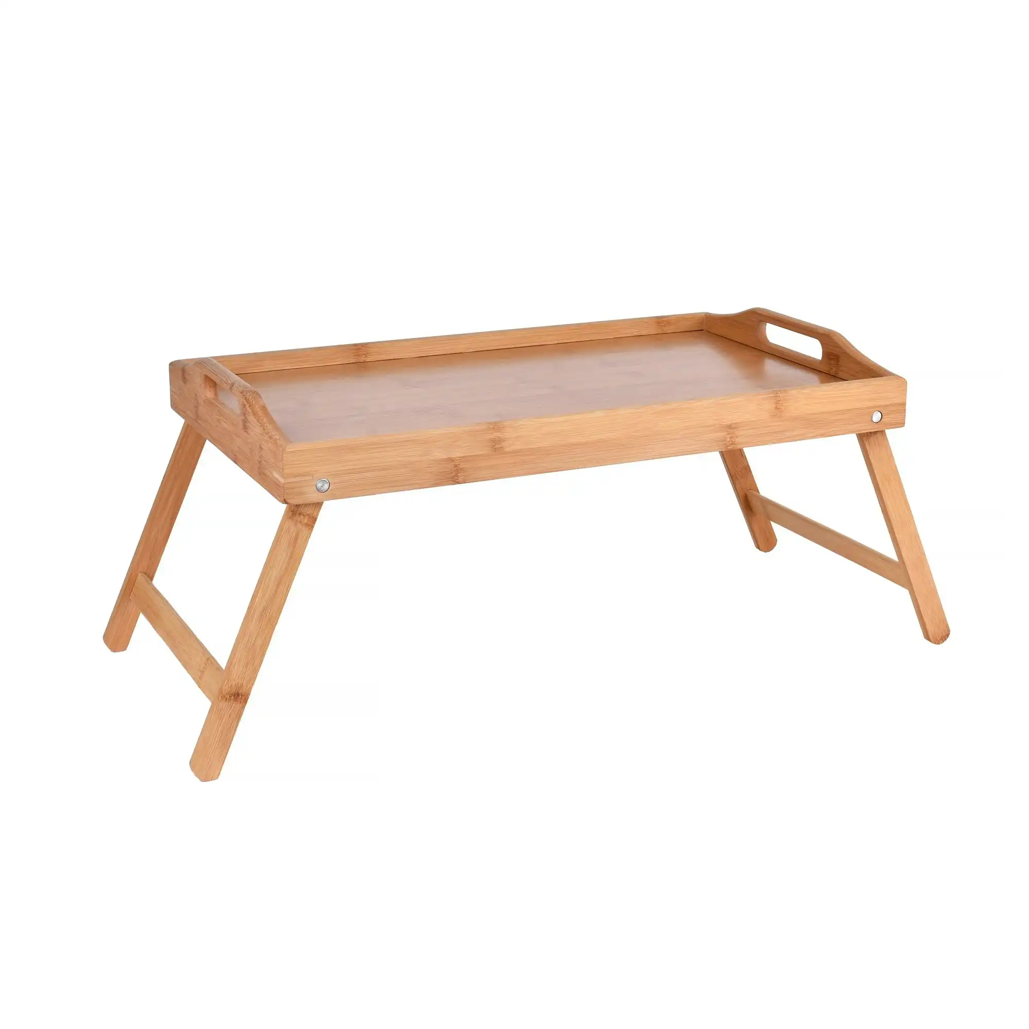 2PC Foldable Bamboo Bed Tray / Breakfast Serving Table