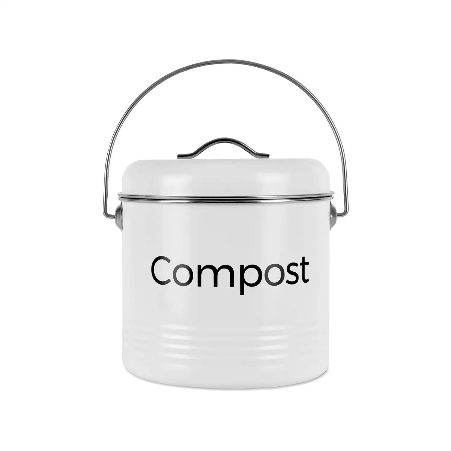 3.5L Kitchen Bench Compost Bin with Activated Carbon Filters