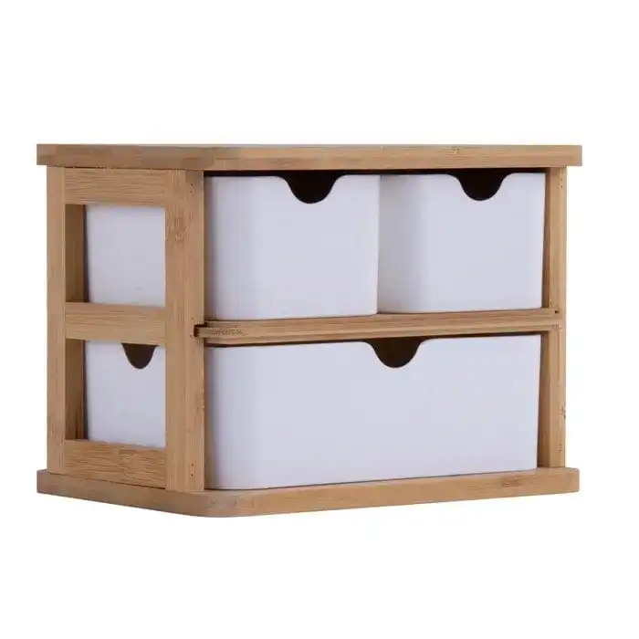 Bamboo Fibre Storage Drawer Set