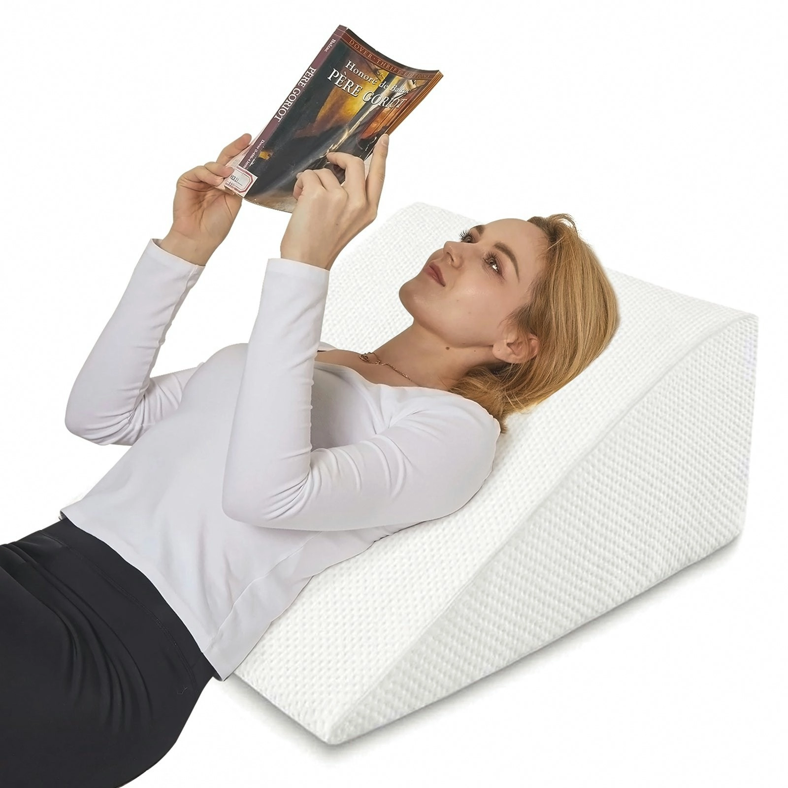 Clevinger Memory Foam Bed Wedge Back Support Pillow