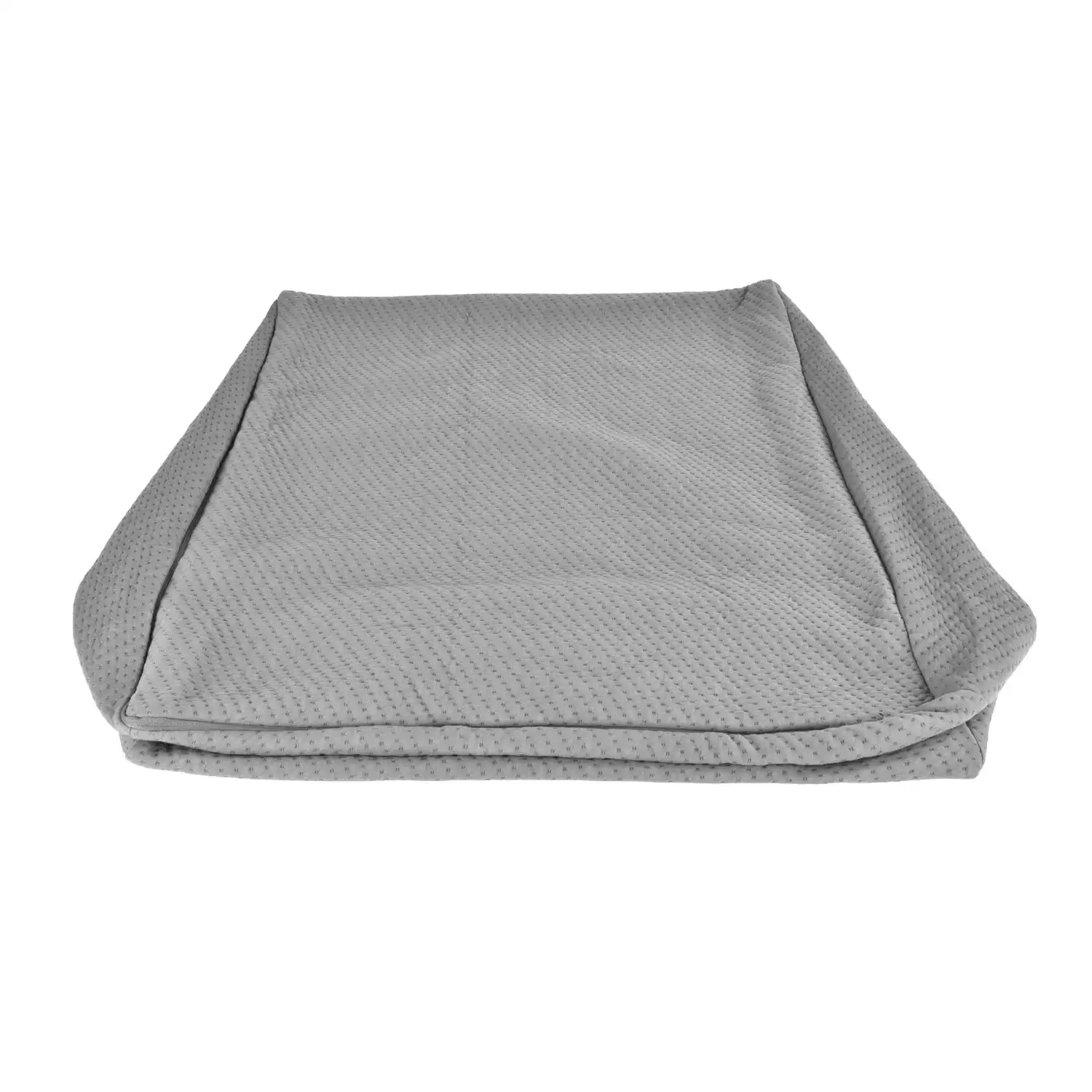 Memory Foam Bed Wedge Pillow Replace Cover Only Grey