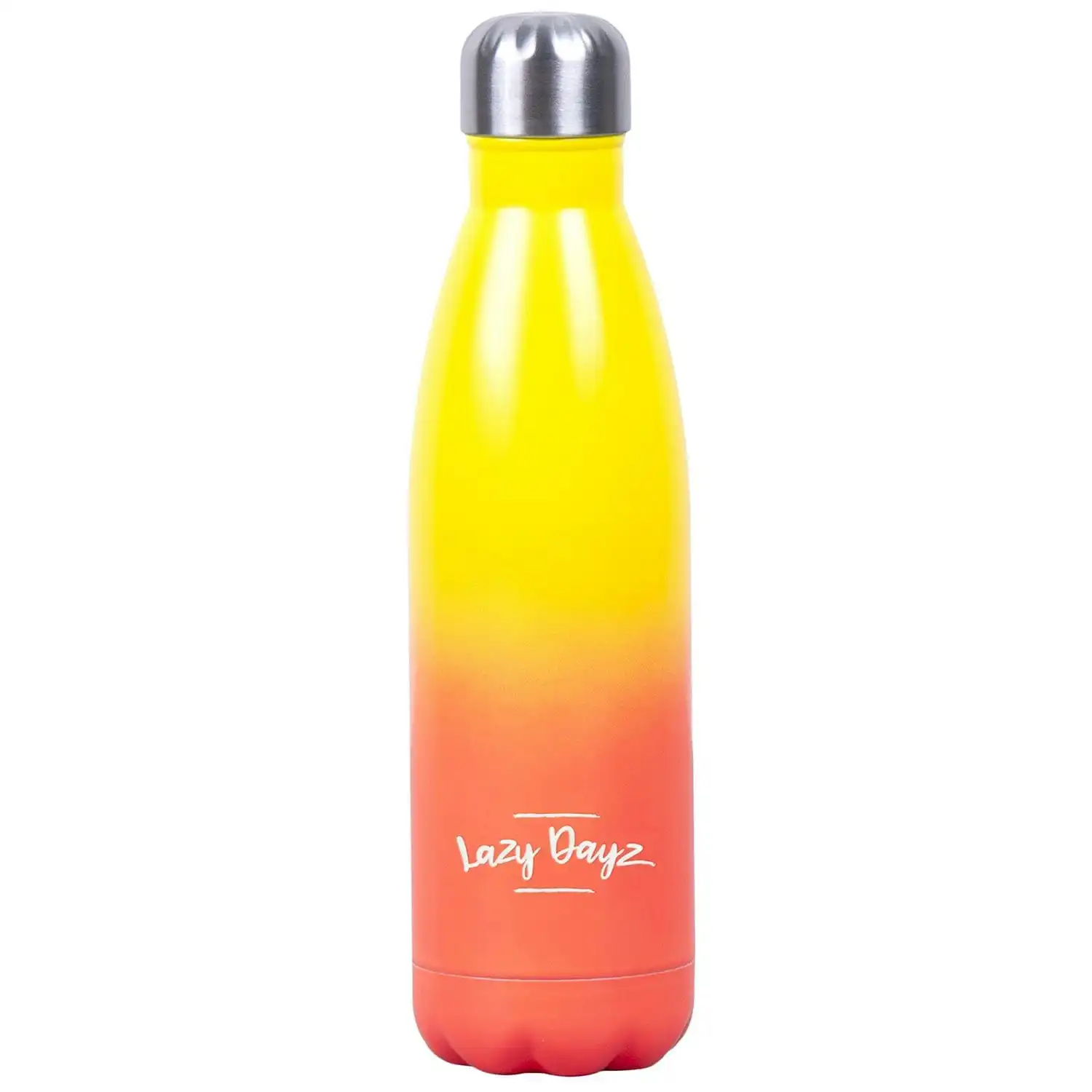 Lazy Dayz Daily Drink Bottle 500ml - Yellow Peach Ombre