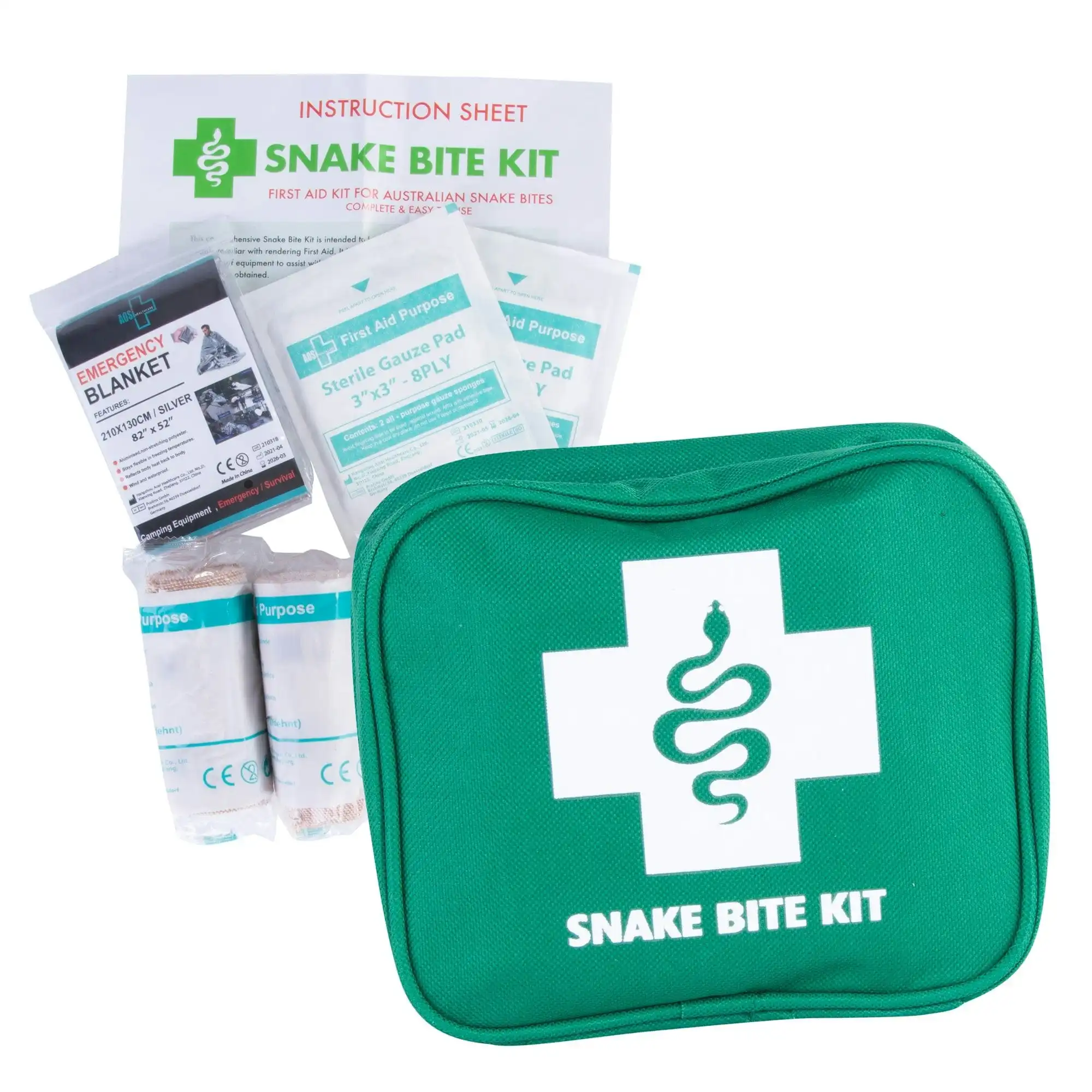 Snake Bite Emergency First Aid Kit 9 Piece