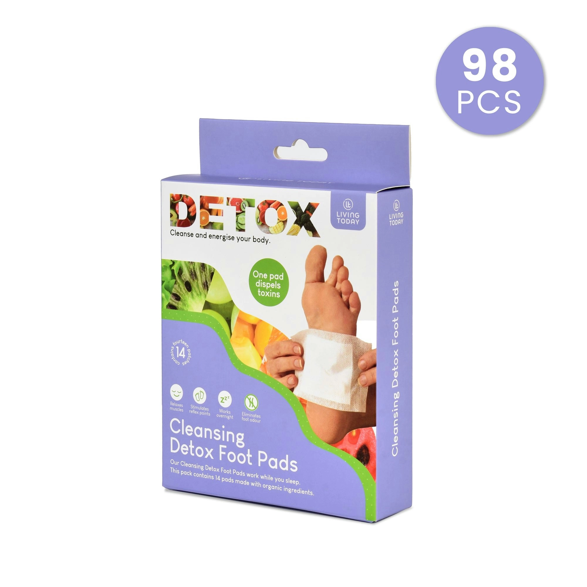 98 Pack The Cleansing Detox Foot Pads Patches