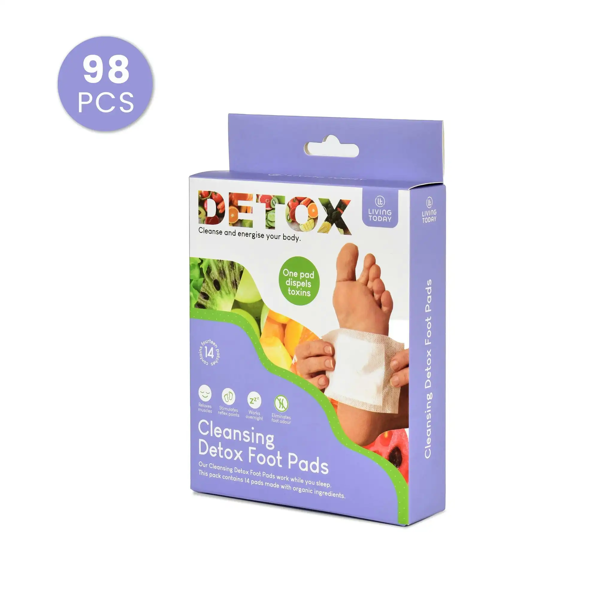 98 Pack The Cleansing Detox Foot Pads Patches