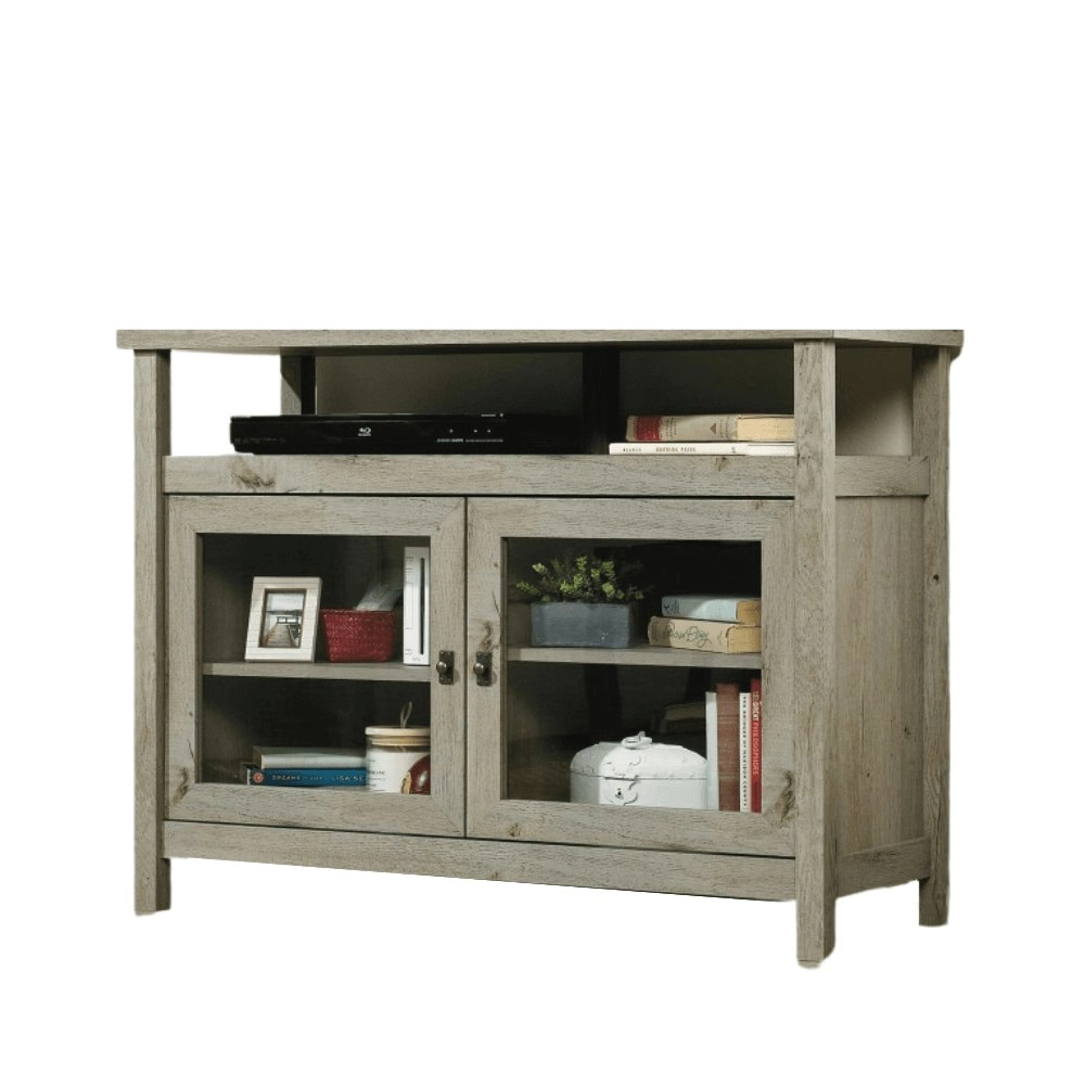 Design Square Emmalyn TV Stand Entertainment Unit W/ 2-Doors - Mystic Oak