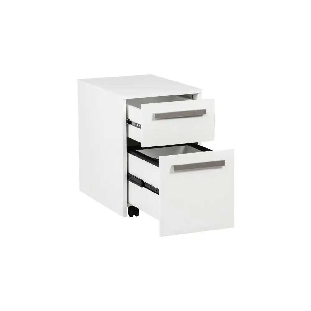 Maestro Furniture Sheridan 2-Drawer Mobile Pedestal Filing Cabinet - White