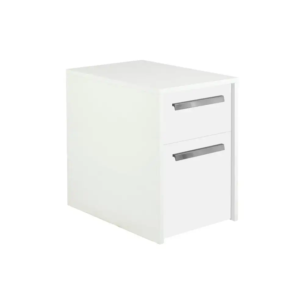 Sheridan 2-Drawer Mobile Pedestal Filing Cabinet - White