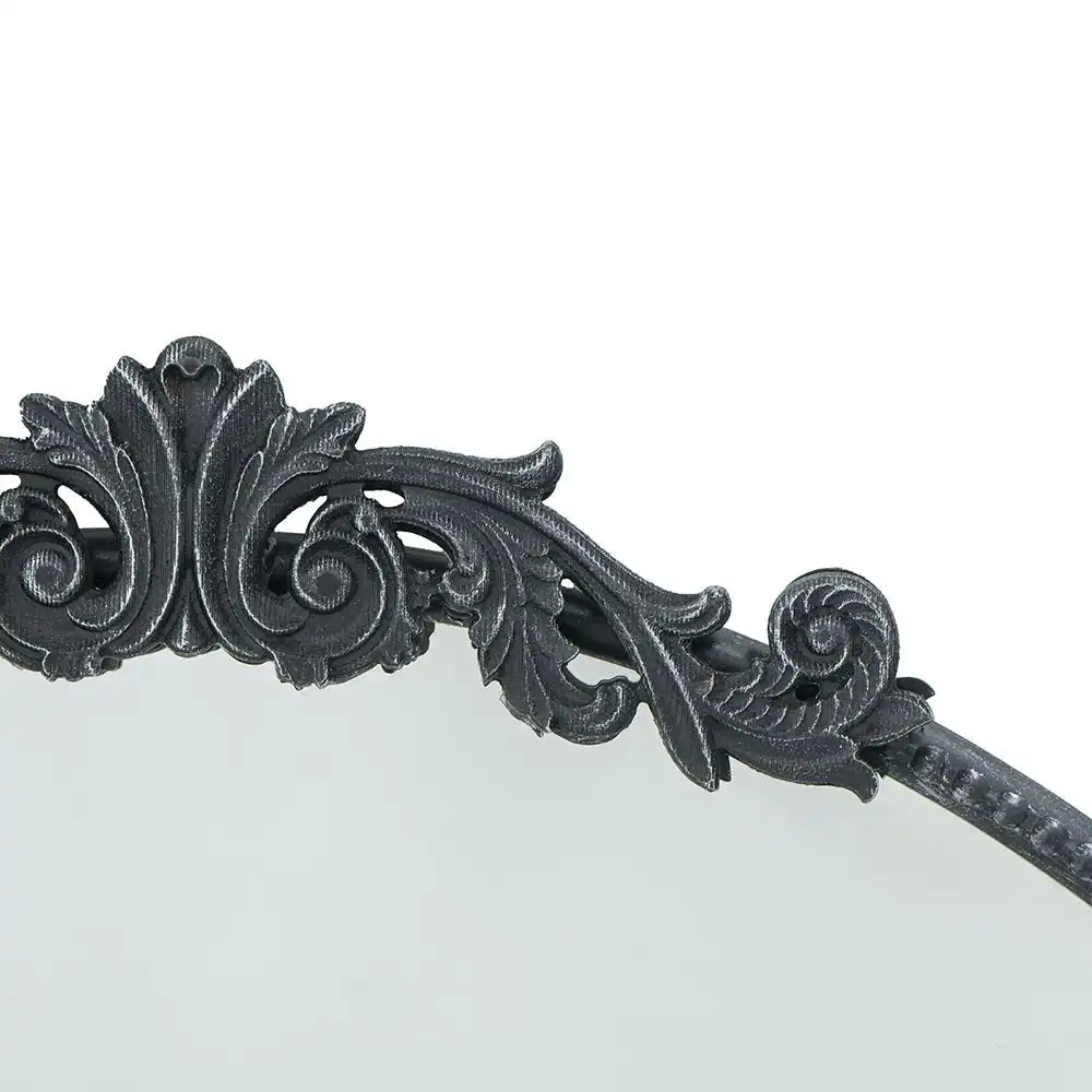 Arch Round Ornate Metallic Ready Hand Wall Mirror Decoration Acanthus Leaf Design