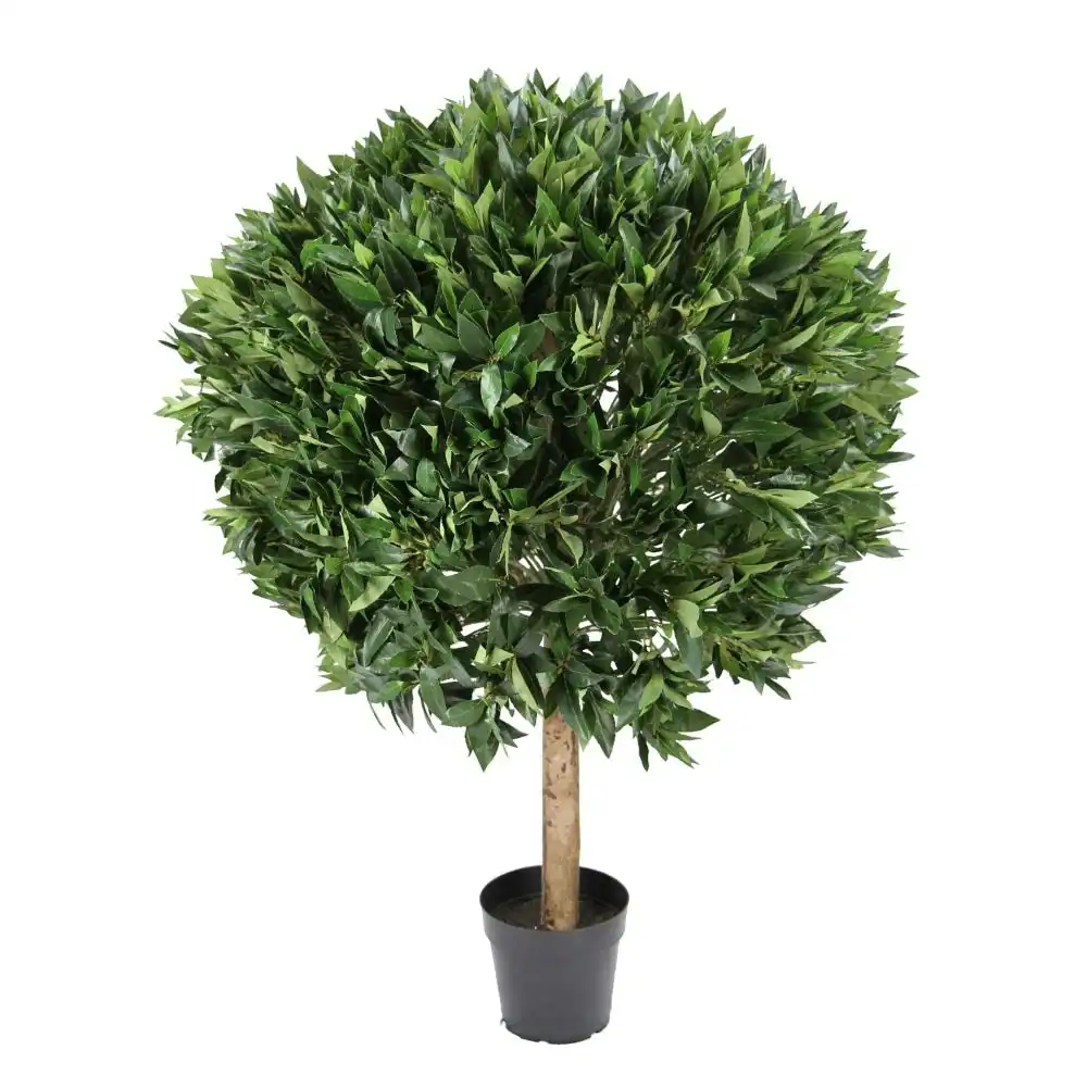 Glamorous Fusion Bay Leaf Topiary Artificial Fake Plant Flower Decorative 120cm In Pot