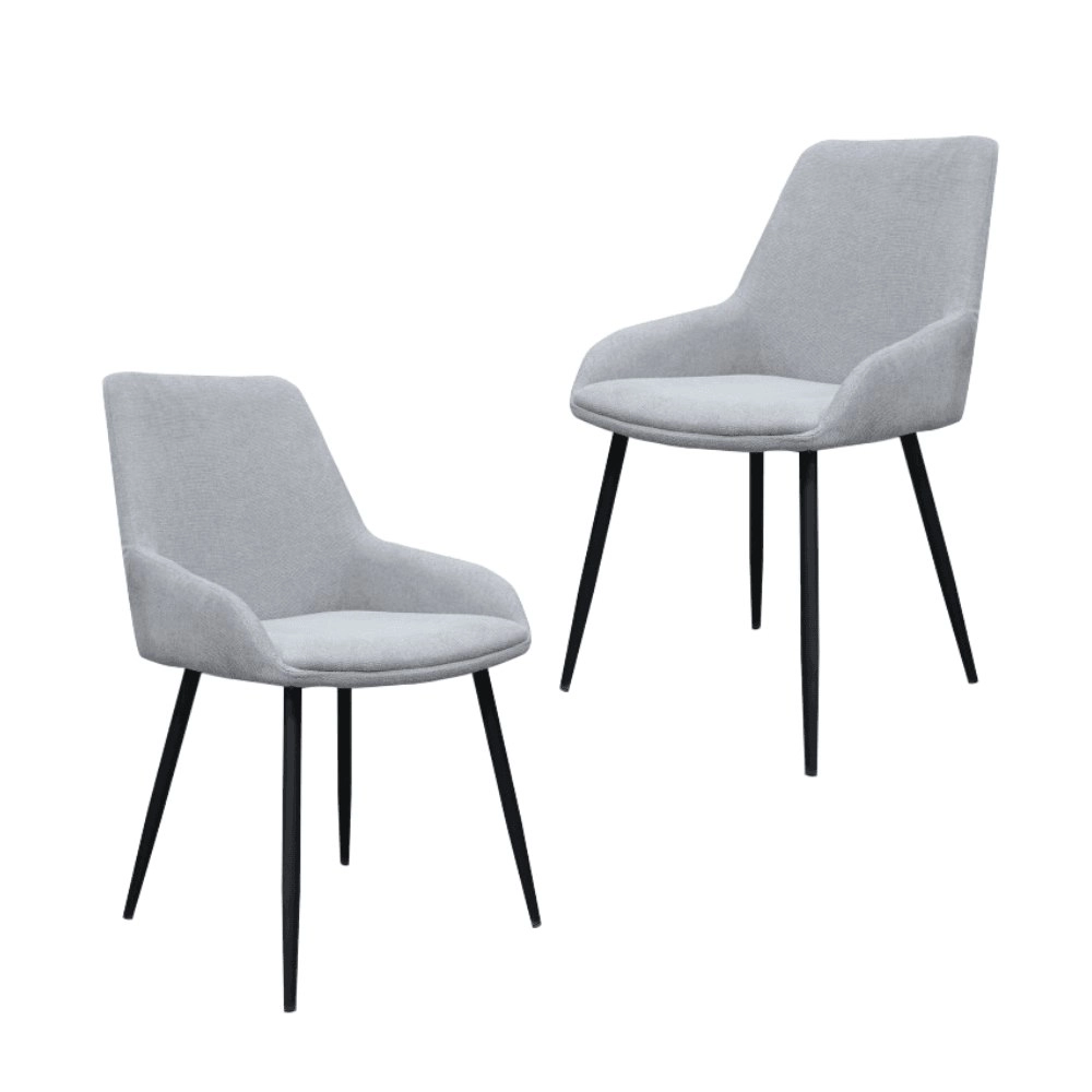 Raimon Furniture Set Of 2 Rica Modern Ultrasuede Fabric Kitchen Dining Chair - Natural