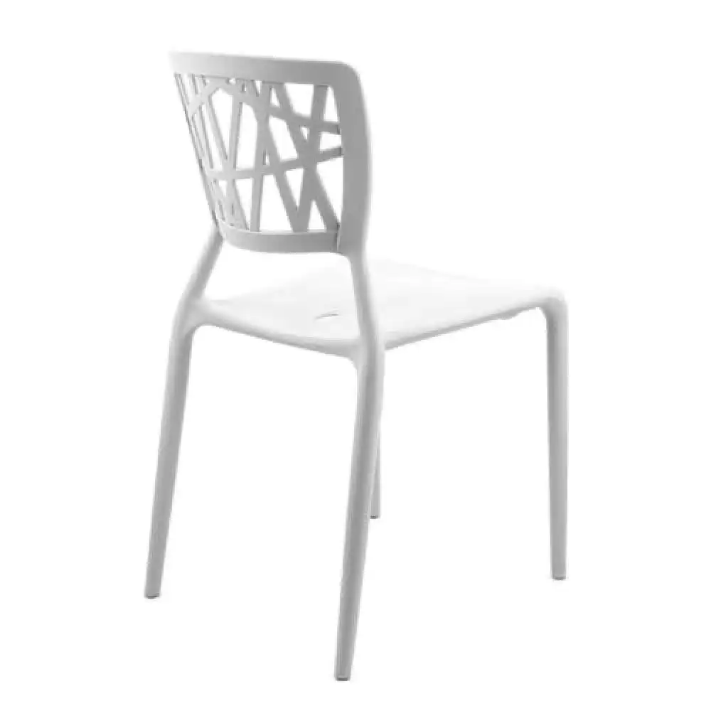 Set of 4 - Dondoli E Pocci Viento Replica Dining Chair - White