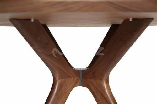 Lyn Round Wood Dining Table - 120cm - Walnut