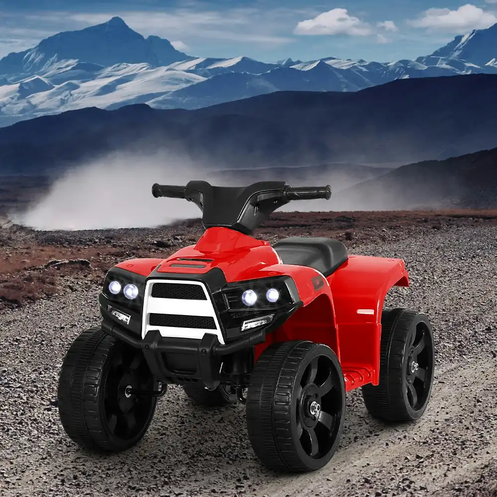 Rigo Kids Ride On Car ATV Quad Motorbike 4 Wheeler Electric Toys Battery Red