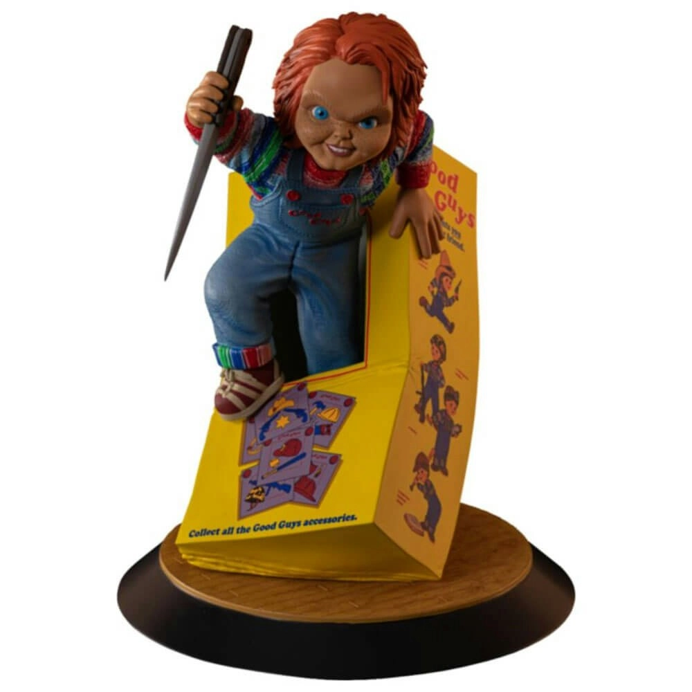 Child's Play Chucky Breaking Free From Box PVC Statue