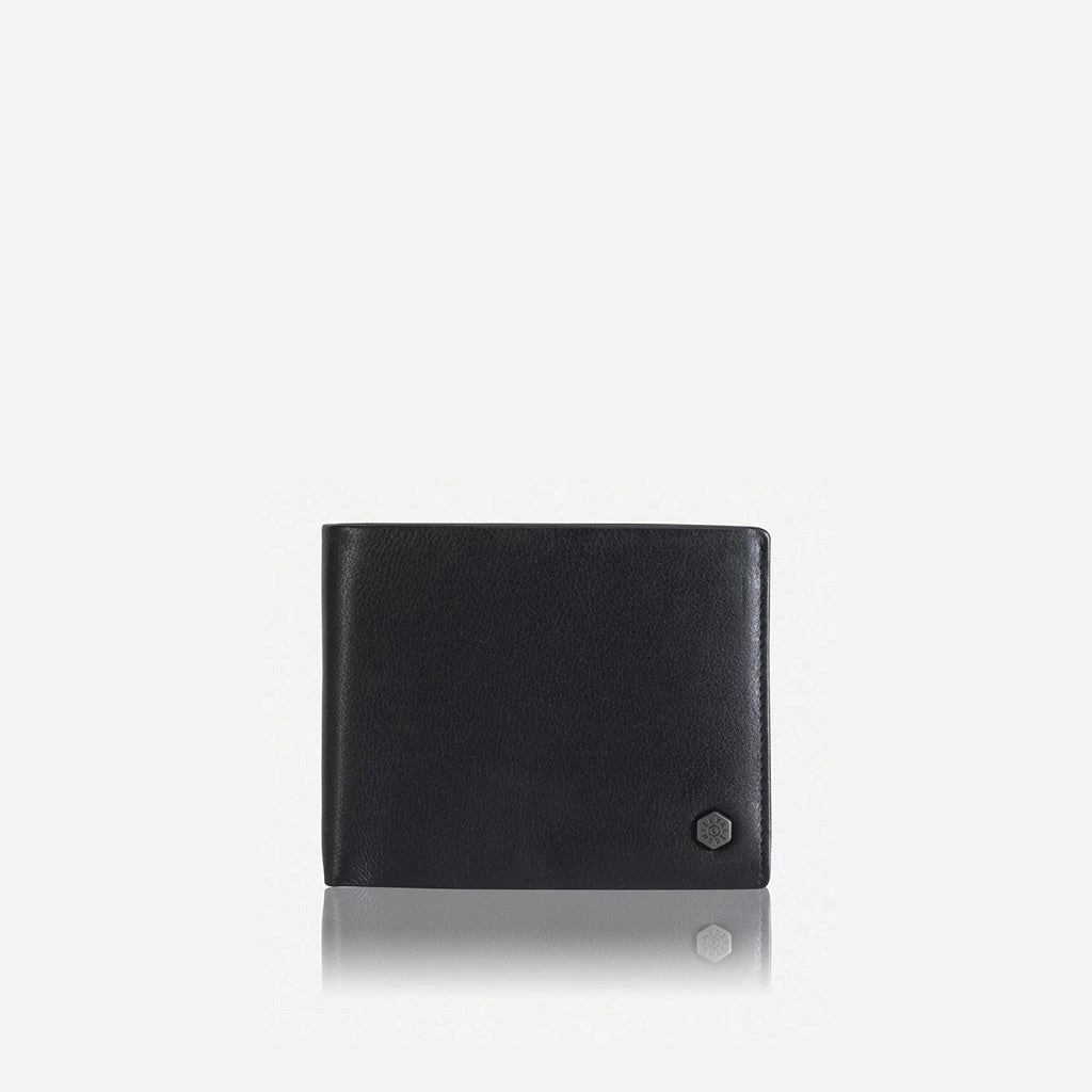 Jekyll & Hide Monaco Large Bifold Wallet With Coin, Black