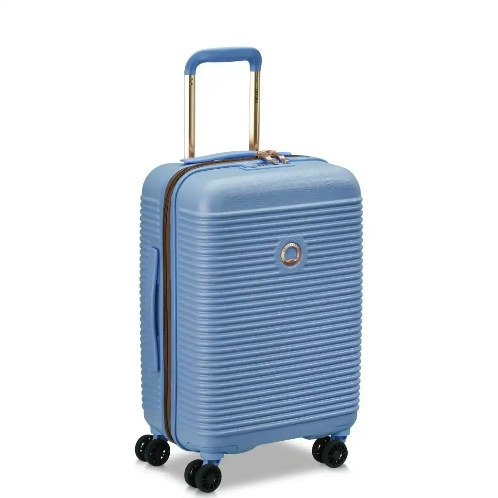 DELSEY Freestyle 55cm Carry On Luggage - Sky Blue