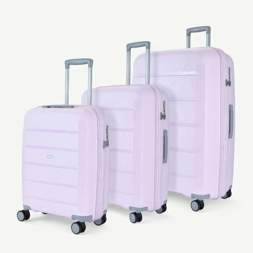 Rock Tulum 3 Piece Set Expander Hardsided Luggage - Lilac