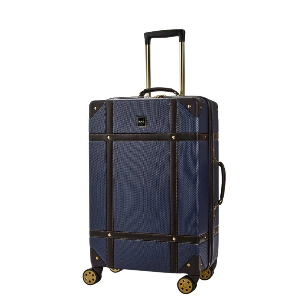 Rock Vintage 67cm Medium Hardsided Luggage - Navy