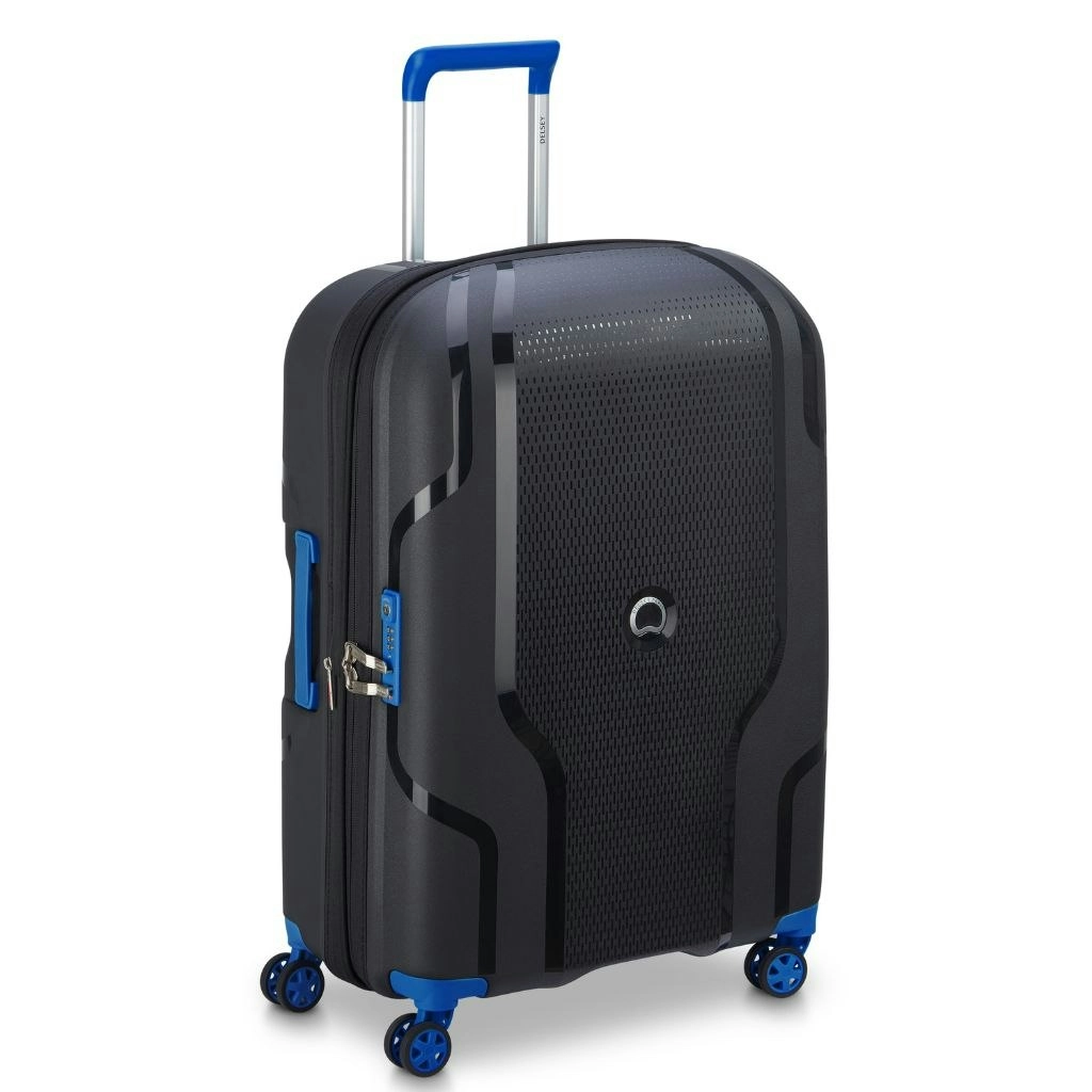 DELSEY Clavel 71cm Medium Hardsided Spinner Luggage - Black/Blue