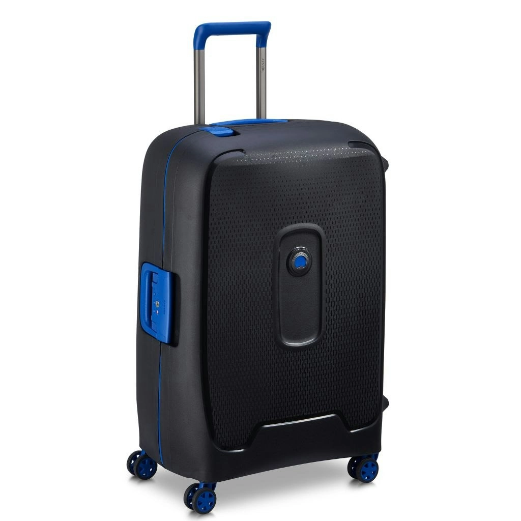 DELSEY Moncey 69cm Medium Hardsided Luggage Black/Blue