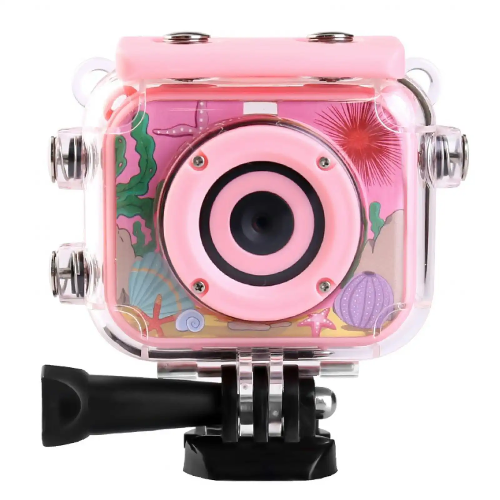 Todo 1080p FHD Kids Action Sports Camera 30M Waterproof 2" LCD Action Cam - Pink