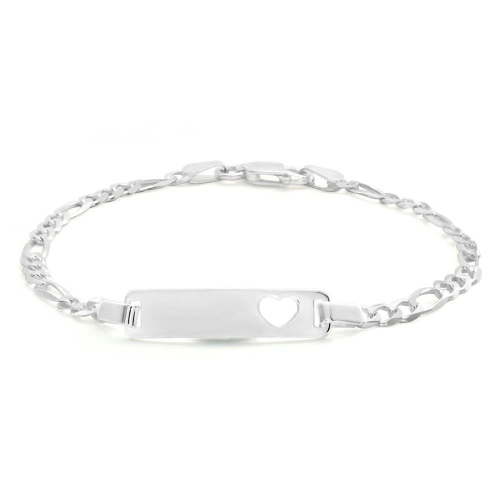 Sterling Silver 16.5cm Figaro Bracelet